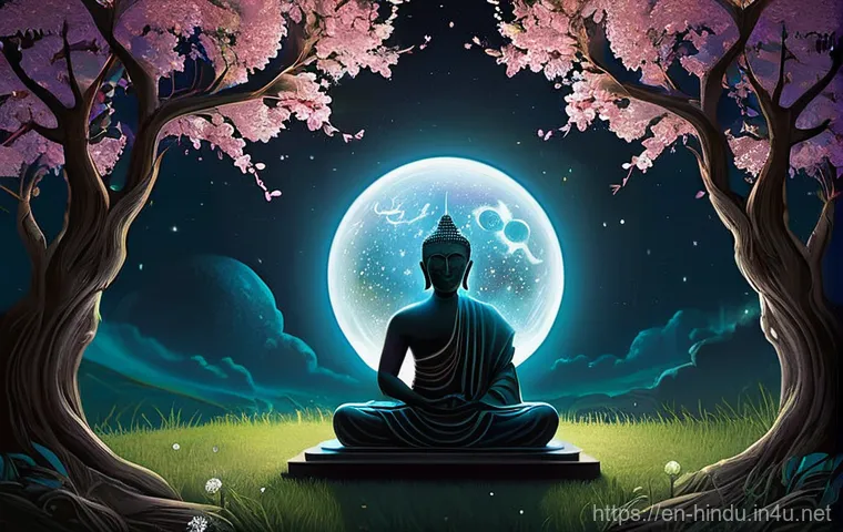 힌두교와 죽음의 관념 - **Prompt:** A visually rich and serene illustration depicting the concept of Samsara, the continuous...