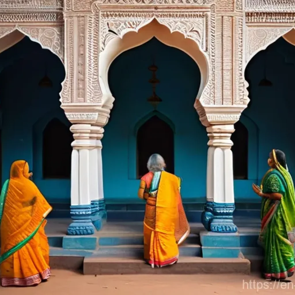 힌두교와 크리스천 선교 - **Prompt:** A serene scene depicting the harmonious cultural blending of early Christian communities...