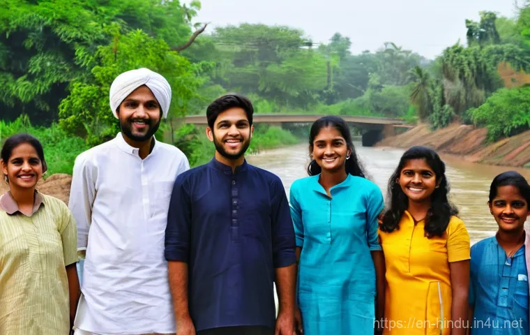 힌두교와 크리스천 선교 - **Prompt:** A vibrant depiction of a mission-run school or hospital in India during the early 20th c...